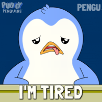 Tired Good Night GIF by Pudgy Penguins