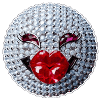 Red Lips Face Sticker by TresorsDuMonde.ca