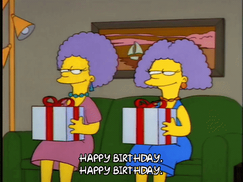 Happy Birthday Smiling GIF by The Simpsons