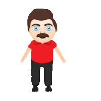 parks and rec television STICKER by imoji