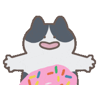 Hungry Cat Sticker