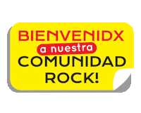 elementolaser rock saludo comunidad bienvenido Sticker