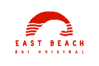East Beach Sticker by Riverside Adventure Co.