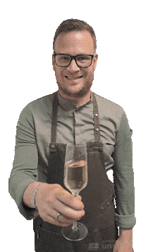 Gelukissimpel cheers proost bril kalebril Sticker