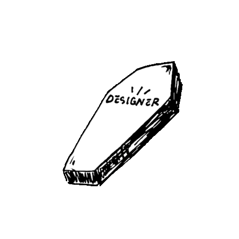 Designer Coffin Sticker by Trouble Andrew