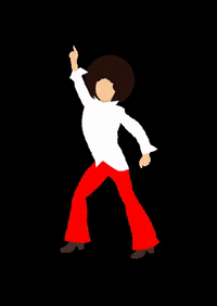 UnionSPACE dance disco afro 70 GIF