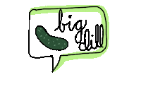 jennywakeandbake pickle dill dill pickle big dill Sticker