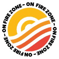 On Fire Sticker by Graphic Marketing