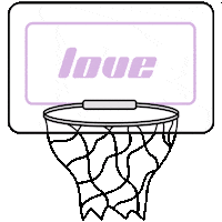 loveyoboki love kawaii nba purple Sticker