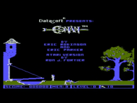 Squareblind1 giphygifmaker retrogames conan atari GIF