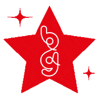 bubblegumballoons red red star red stars bubblegum balloons Sticker
