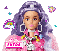 Girl Hair Sticker by Barbie