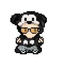 Mickey Mouse Peace Sticker