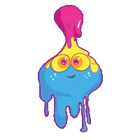 Drip Omg Sticker by Sloomoo Institute
