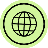 Animation Globe Sticker by Selman NYC