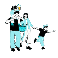 Familie Sticker by SWM Magdeburg