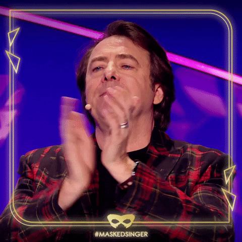Jonathan Ross Clapping GIF by The Masked Singer UK