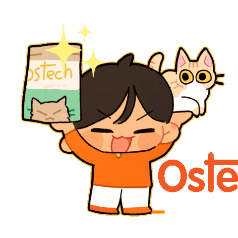 Cat Food Running Sticker by AJ