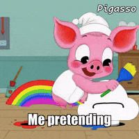 Rainbow Joy GIF by The Pigasso