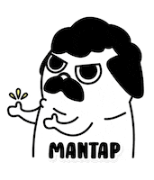 Oke Mantap Sticker by escobark.id