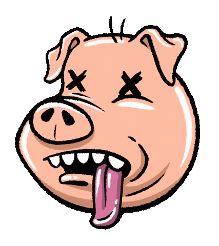 Pig Sticker by Cavan Infante