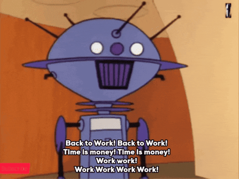 Ratteler giphygifmaker back to work jetsons uniblab GIF