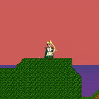 stalefrenchtoast pixelart king sunset 2d GIF