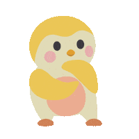 Penguin Wondering Sticker by Finch Care