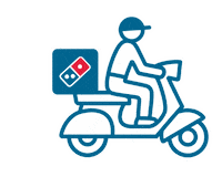 Delivery Dominos Sticker by Domino's Pizza UK
