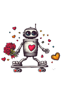 Robot Love Sticker