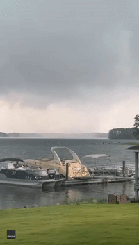'It's Coming Right at Us': Waterspout Swirls Across South Carolina Lake