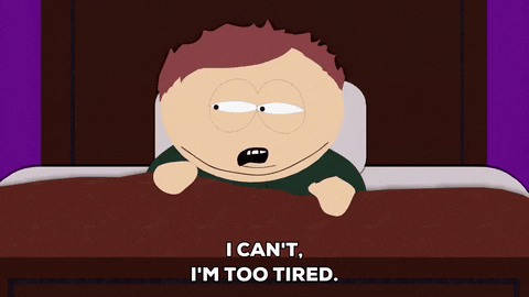 tired eric cartman GIF by South Park 