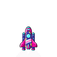 beatofficial party psychedelic rocket beat Sticker
