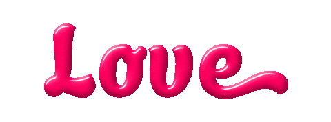 3D Love Sticker