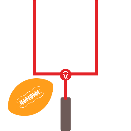 Football Fieldgoal Sticker by Vanilla Gift