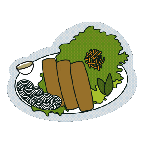 kpham21 giphyupload vietnamesefood vietnamese food egg roll Sticker