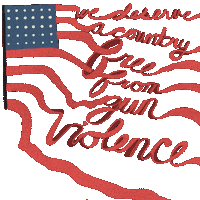 Shooting American Flag Sticker by INTO ACTION