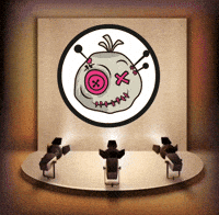 voodootoken meme cryptocurrency coin to the moon GIF