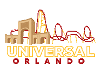 Roller Coaster Logo Sticker by Universal Destinations & Experiences
