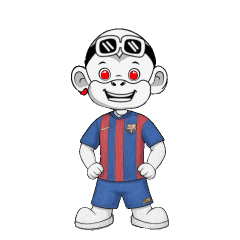 Red Earring Monkey Sticker by Zhot