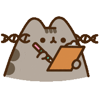 Cat Working Sticker by Pusheen