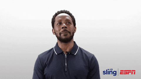 Pondering College Football GIF by Sling TV
