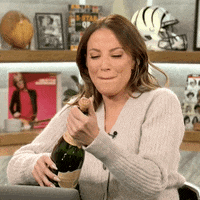 Celebrate Champagne Bottle GIF by FanDuel