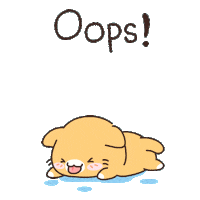 Cat Oops Sticker by catgrass