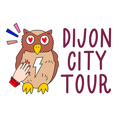 Owl Dijon Sticker by Burgundy School of Business
