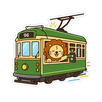 Public Transport Sticker Sticker by Lovey