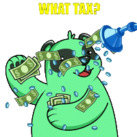 Write Off Tax Evasion Sticker by SuperVerse