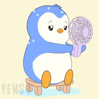 Nervous Summer GIF by Pudgy Penguins