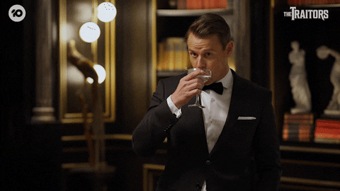Cheers Tux GIF by The Traitors Australia