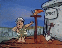 Punching Out Fred Flintstone GIF